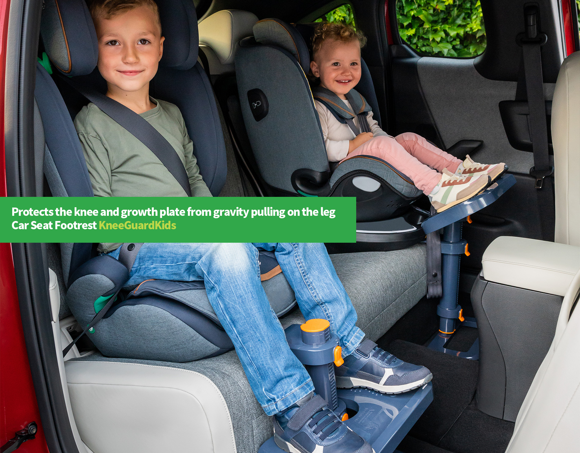 Kneeguardkids Philippines - Transform your car seat experience with  KneeGuardKids car seat footrest! Kids in car seats and booster seats have  nowhere to rest their feet because their legs are not long